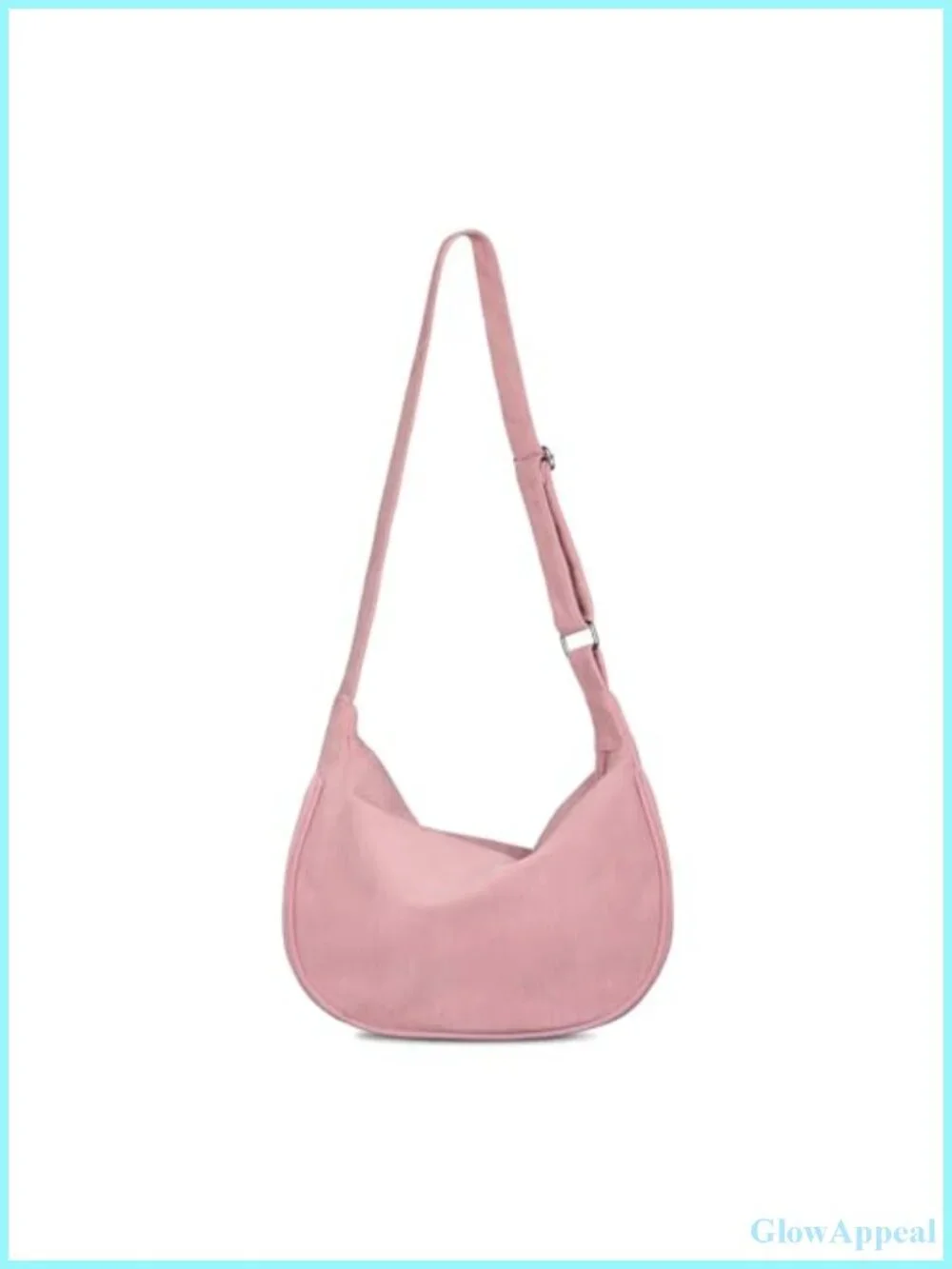 Corduroy Crescent Crossbody Bag Small Sling Hobo Dumpling Purse